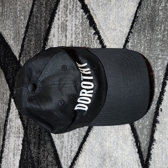 DOROTHY MARTIN BLACK EMBROIDERED ADJUSTABLE CAP HAT UNISEX - Picture 2 of 11